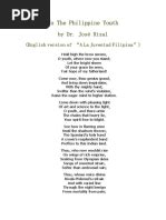 hymn to talisay|Himno Al Talisay (Hymn To Talisay) : by Jose Rizal.